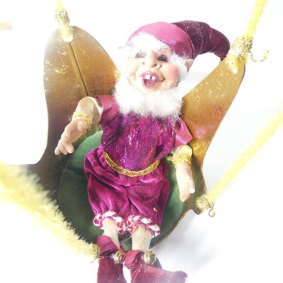 Mark Roberts World’s Fair Balloon Elves Hot Air Balloon Elf AS IS BROKEN FINGER - Picture 1 of 10